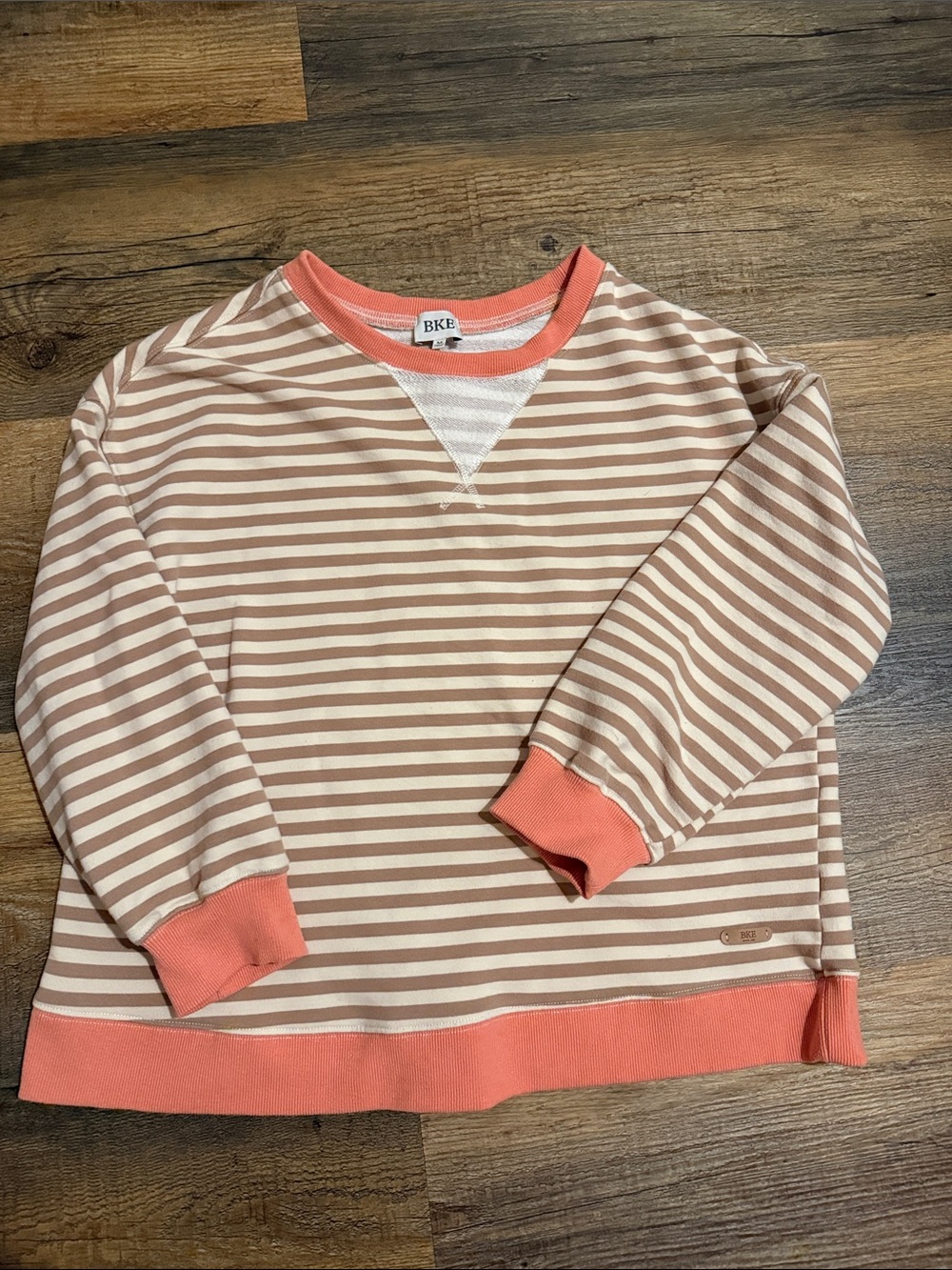 Women’s BKE Striped Terry Crewneck